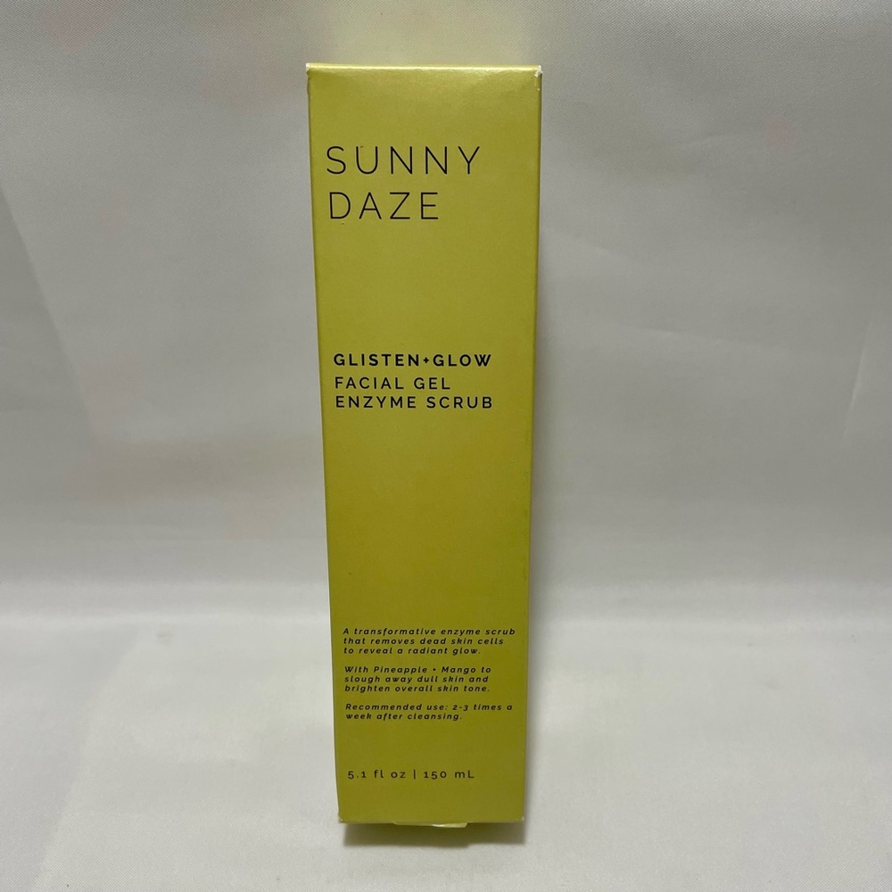Sun + Moon Sunny Daze Glisten + Glow Facial Gel Enzyme Scrub, NWT